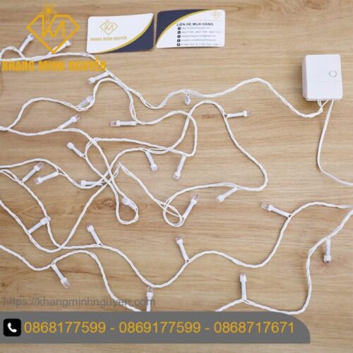 Đèn trang trí Noel, Giáng Sinh - Bộ 20 đèn lục giác 5 mét nhiều màu có chớp, không đổi màu - có bọc nhựa chống nước Đèn trang trí Noel, Giáng Sinh - Bộ 20 đèn lục giác 5 mét nhiều màu có chớp, không đổi màu - có bọc nhựa chống nước