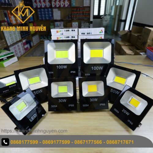 Đèn pha LED chống nước IP66 dùng chip COB 5054 siêu sáng, 20W|30W|50W|100W hiệu suất cao trên 90% dùng cho bảng hiệu Đèn pha LED chống nước IP66 dùng chip COB 5054 siêu sáng, 20W|30W|50W|100W hiệu suất cao trên 90% dùng cho bảng hiệu