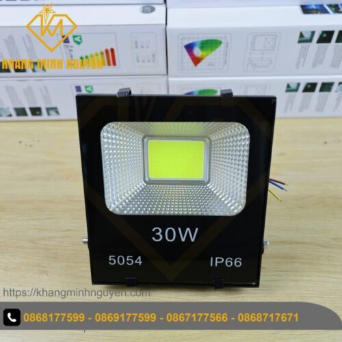 Đèn pha LED chống nước IP66 dùng chip COB 5054 siêu sáng, 20W|30W|50W|100W hiệu suất cao trên 90% dùng cho bảng hiệu Đèn pha LED chống nước IP66 dùng chip COB 5054 siêu sáng, 20W|30W|50W|100W hiệu suất cao trên 90% dùng cho bảng hiệu