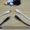 (LOẠI CÓ DÂY) Jack nối, Rắc nối, đầu nối nhanh DC đầu tròn cổng Domino 5.5mm (Đực - Cái)