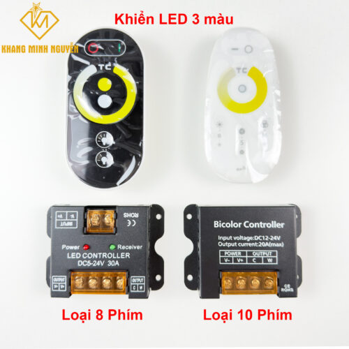 Điều khiển từ xa LED 3 màu 12V 20A - 30A