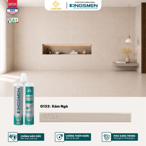 Keo chà ron, keo chít mạch 2 thành phần Kingsmen G3000 dùng trong nhà