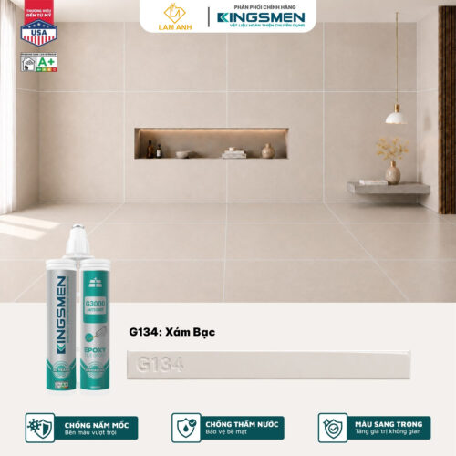 Keo chà ron, keo chít mạch 2 thành phần Kingsmen G3000 dùng trong nhà