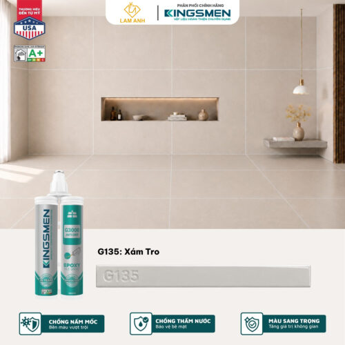 Keo chà ron, keo chít mạch 2 thành phần Kingsmen G3000 dùng trong nhà