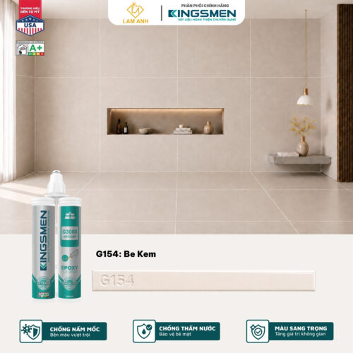 Keo chà ron, keo chít mạch 2 thành phần Kingsmen G3000 dùng trong nhà