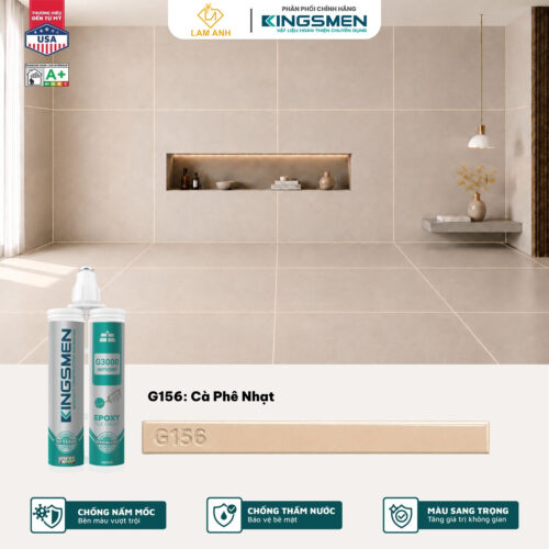 Keo chà ron, keo chít mạch 2 thành phần Kingsmen G3000 dùng trong nhà