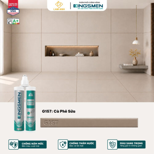 Keo chà ron, keo chít mạch 2 thành phần Kingsmen G3000 dùng trong nhà
