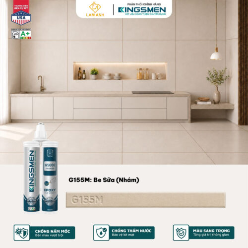 Keo chà ron, keo chít mạch 2 thành phần Kingsmen G5000 dùng trong nhà