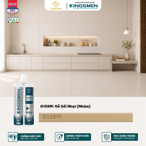 Keo chà ron, keo chít mạch 2 thành phần Kingsmen G5000 dùng trong nhà
