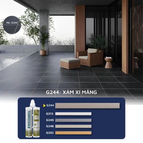 Keo chà ron, keo chít mạch 2 thành phần Kingsmen G6000 dùng ngoài trời
